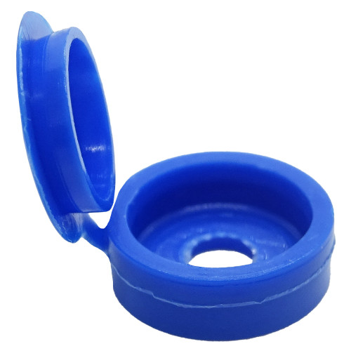 Number Plate Screw Cap - Blue  | Hinged Screw Caps | Vital Parts