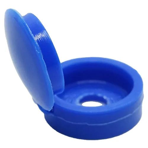 Number Plate Screw Cap - Blue  | Hinged Screw Caps | Vital Parts