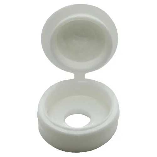 White Number Plate Screw Cap | Polypropylene (PP)
