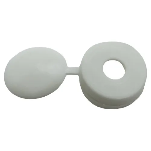 White Number Plate Screw Cap | Polypropylene (PP)