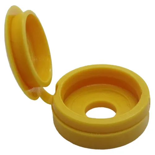 Number Plate Screw Cap - Yellow 