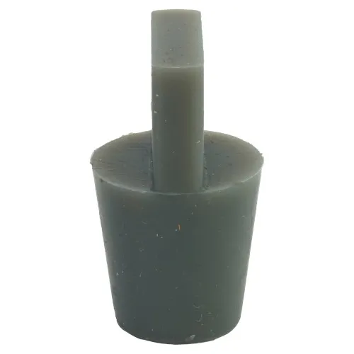 19-44.4mm Grey Silicone Tapered Plug (With Handle) 44.4mm Length | Silicone