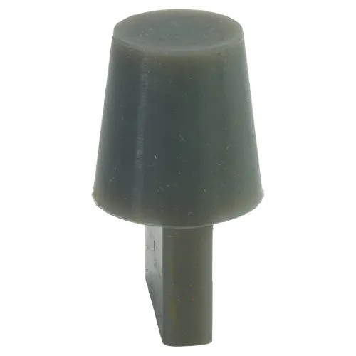 19-44.4mm Grey Silicone Tapered Plug (With Handle) 44.4mm Length | Silicone