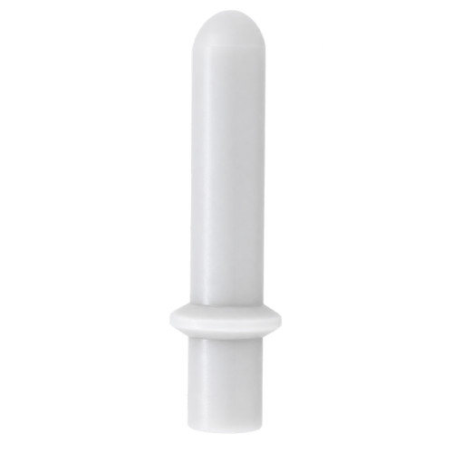 8mm Flange Plug (51mm Length) | Clear Silicone