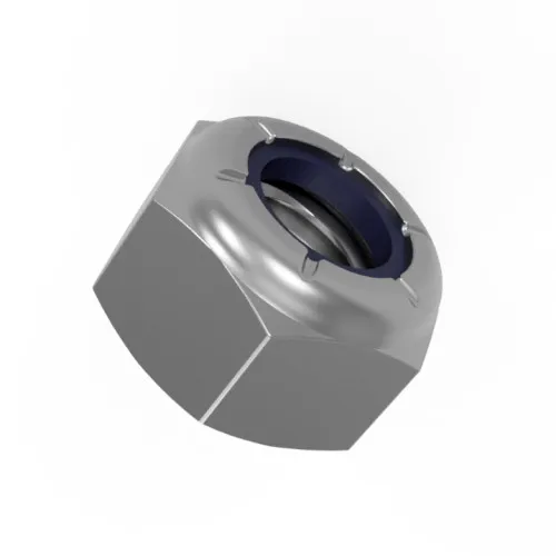 M30 Nylon Lock Hex Nut DIN 985 - Class 8 Steel BZP | Vital Parts