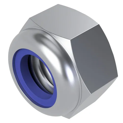 M12 High Nyloc Nut (DIN 982) | Class 8 BZP Steel