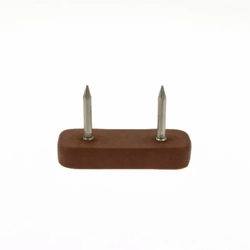30mm x 18mm Rectangular Furniture Foot (Nail On) | Brown HDPE