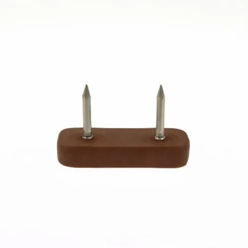 30mm x 18mm Rectangular Furniture Foot (Nail On) | Brown HDPE