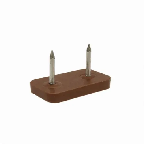 30mm x 18mm Rectangular Furniture Foot (Nail On) | Brown HDPE