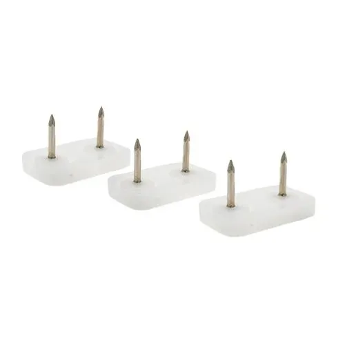 39mm x 16mm Rectangular Furniture Foot (Nail On) | Natural HDPE