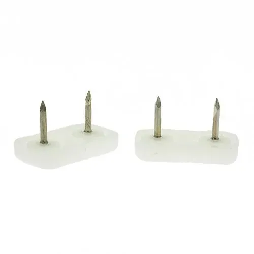 39mm x 16mm Rectangular Furniture Foot (Nail On) | Natural HDPE