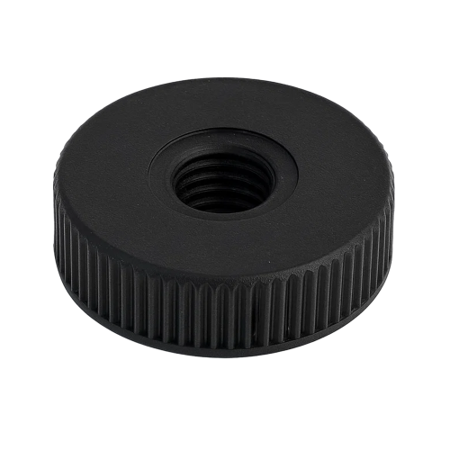 M3 x 12.0mm x 7.0mm Knurled Nylon Nut - Black | Vital Parts
