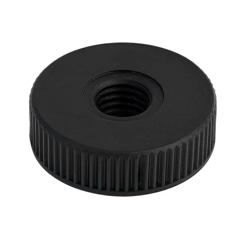 M3 x 12.0mm x 7.0mm Knurled Nylon Nut - Black | Vital Parts