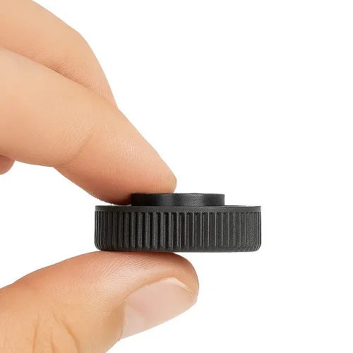 M4 x 12.0mm x 7.0mm Knurled Nylon Nut - Black | Vital Parts