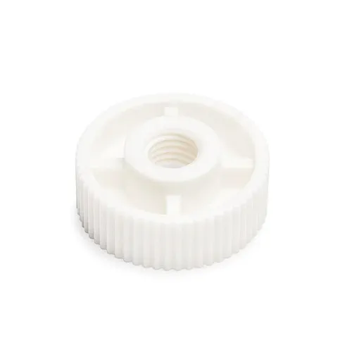 M4 x 12.0mm x 7.0mm Knurled Nylon Nut - White | Vital Parts