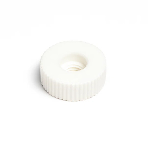 M5 x 19.0mm x 11.0mm Knurled Nylon Nut - White | Vital Parts