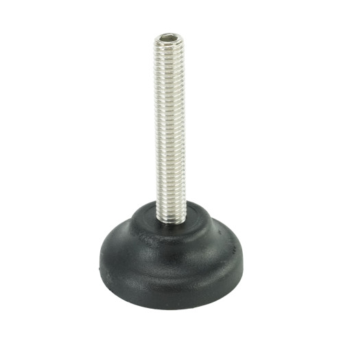 M8 x 50mm Plastic Adjustable Foot - 40mm Standard Base | 500kg Load