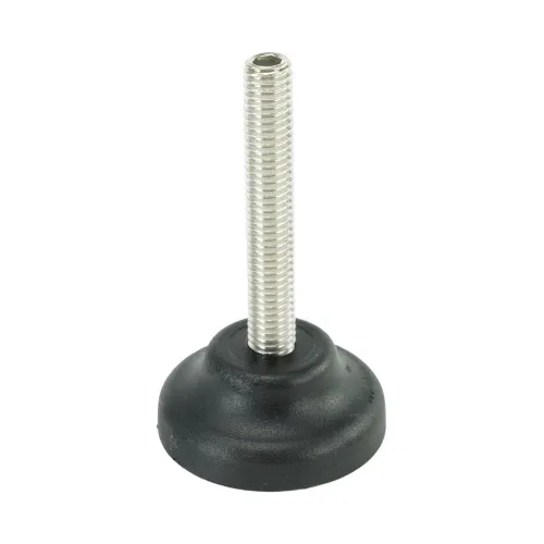 M8 x 50mm Plastic Adjustable Foot - 40mm Standard Base | 500kg Load