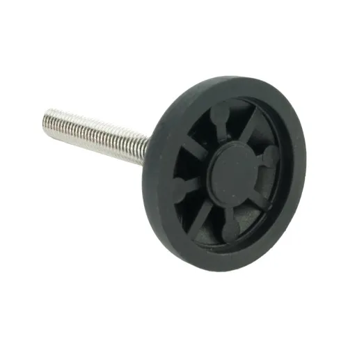 M8 x 50mm Plastic Adjustable Foot - 40mm Standard Base | 500kg Load