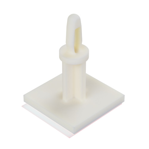 6.4mm Non-Locking Adhesive Base Circuit Board Spacer for 4.0mm Hole - Natural