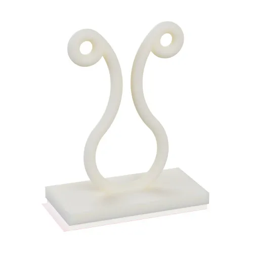 27.2mm High Self Adhesive Twist Lock for 7.6 - 10.2mm Bundle Diameter - Natural Nylon UL94V2