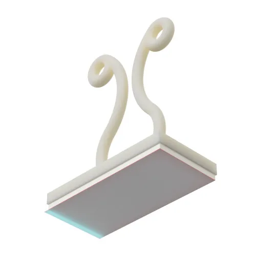 31.2mm High Self Adhesive Twist Lock - Natural Nylon UL94V2