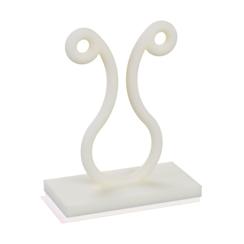 40.1mm High Self Adhesive Twist Lock - Natural Nylon UL94V2