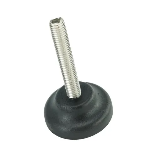 M8 x 50mm Plastic Adjustable Foot - 40mm Standard Base | 500kg Load