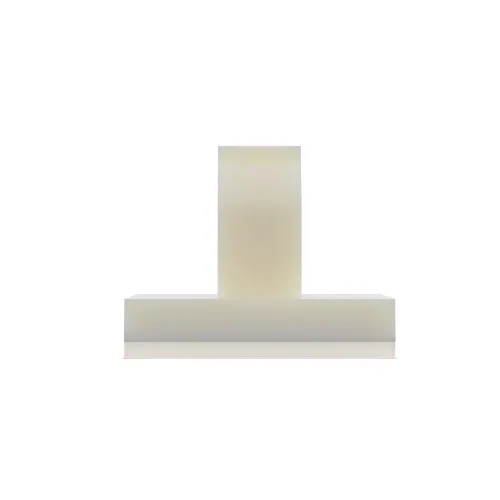 1.0 x 4.6mm Adhesive Base Micro Wire Saddle - Natural Nylon UL94V0
