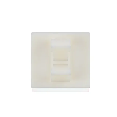6.1 x 8.9mm Adhesive Base Micro Wire Saddle - Natural Nylon UL94V0
