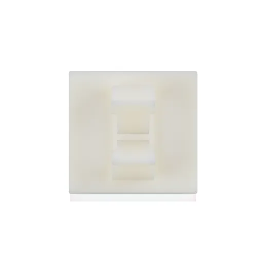 7.9 x 8.9mm Adhesive Base Micro Wire Saddle - Natural Nylon UL94V0