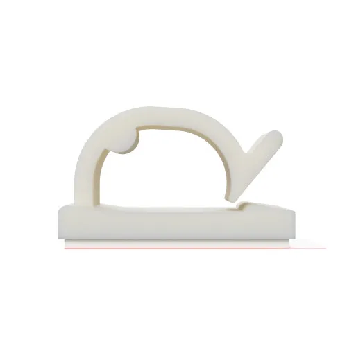 7.1mm Adhesive Base Wire Cord Clip - Natural Nylon UL94V2