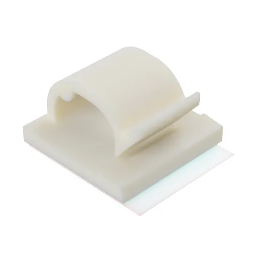 11.7mm Adhesive Base Wire Cord Clip - Natural Nylon UL94V2