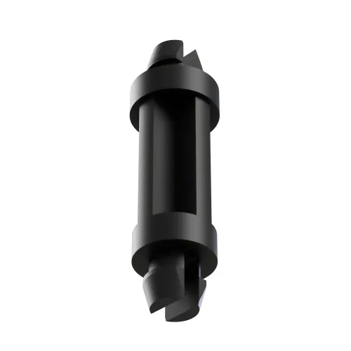 7.9mm Dual Locking Support Post for 4.00mm to 4.00mm Hole- Black Nylon UL94V2