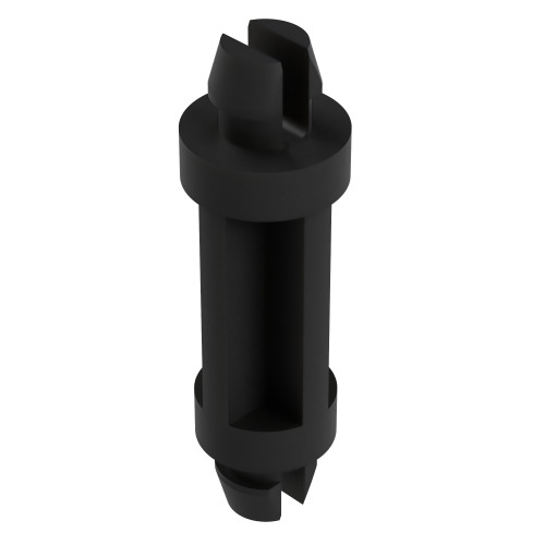 19.1mm Dual Locking Support Post for 4.75mm to 4.75mm Hole- Black Nylon UL94V2