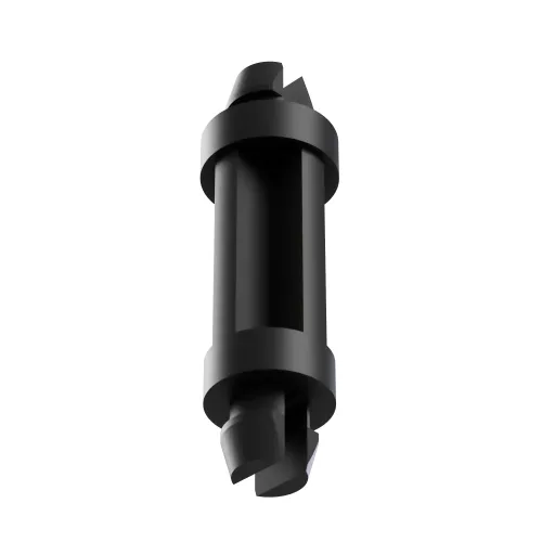 25.4mm Dual Locking Support Post for 4.00mm to 4.00mm Hole- Black Nylon UL94V0