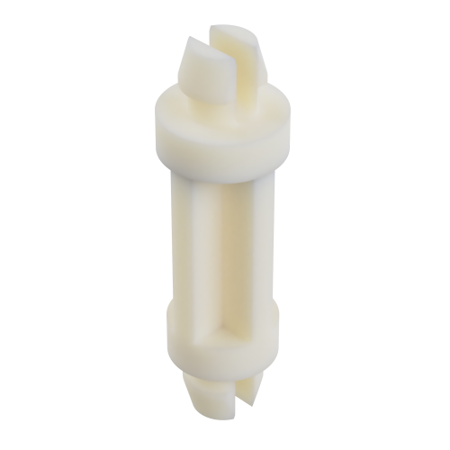 4.8mm Dual Locking Support Post for 4.75mm to 4.75mm Hole- Natural Nylon UL94V0