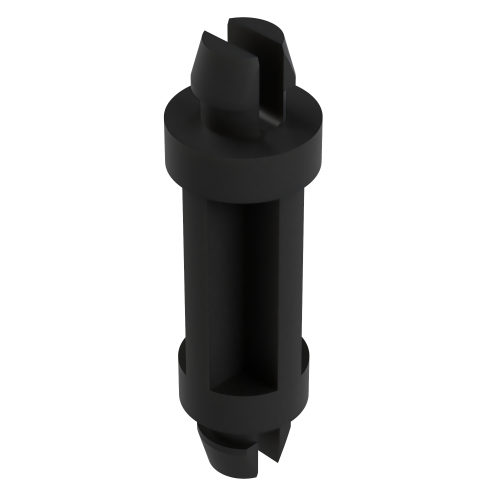 7.9mm Dual Locking Support Post for 4.75mm to 4.75mm Hole- Black Nylon UL94V0