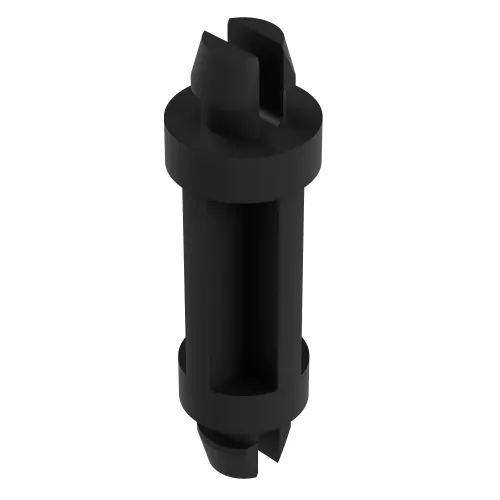 15.9mm Dual Locking Support Post for 4.75mm to 4.75mm Hole- Black Nylon UL94V0