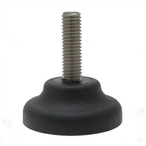 M8 x 50mm Plastic Adjustable Foot - 40mm Standard Base | 500kg Load