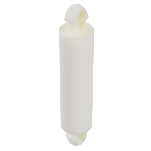14mm Mini Dual Lock Post for 3.5mm Hole-1.57mm to 3.6mm-Natural Nylon UL94V0