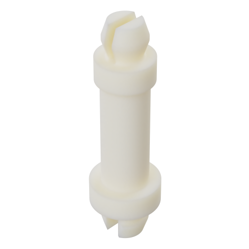 12.7mm Mini Support Post for 4.00mm Hole - Natural Nylon UL94V0