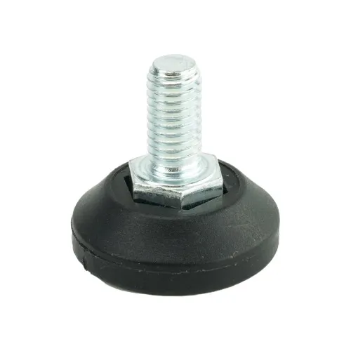 M8 x 16mm Adjustable Foot - 30mm Base (400kg Load) | Polypropylene & Steel