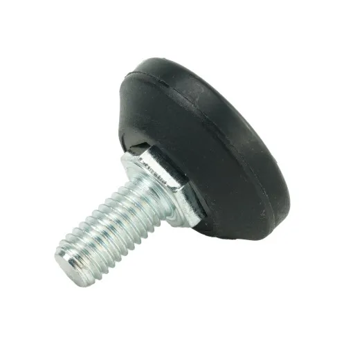 M8 x 16mm Adjustable Foot - 30mm Base (400kg Load) | Polypropylene & Steel
