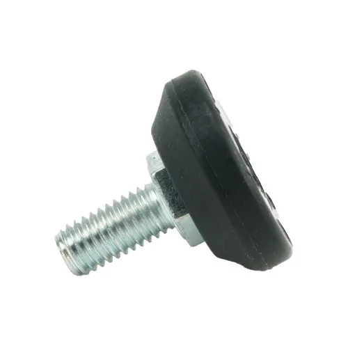 M8 x 16mm Adjustable Foot - 30mm Base (400kg Load) | Polypropylene & Steel