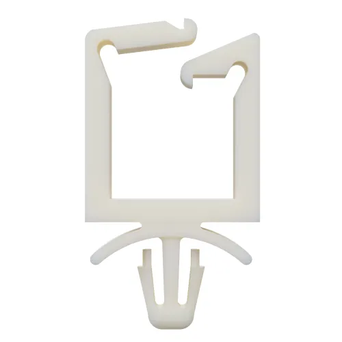 27.2mm High Locking Wire Saddle for 4.75mm Hole & 1.6mm Panel - Natural Nylon UL94V2