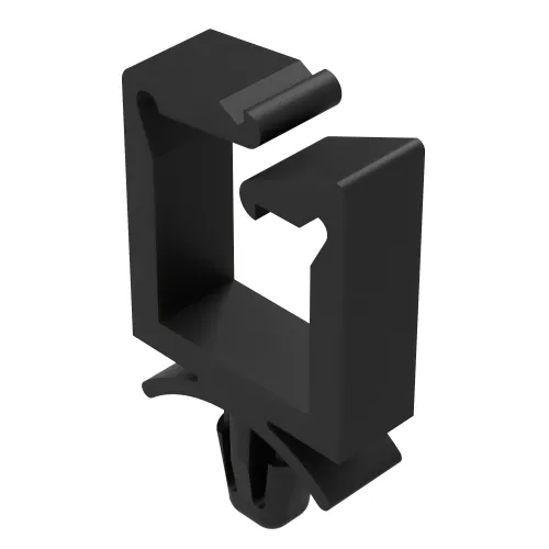 27.2mm High Locking Wire Saddle for 4.75mm Hole & 1.6mm Panel - Black Nylon UL94V2