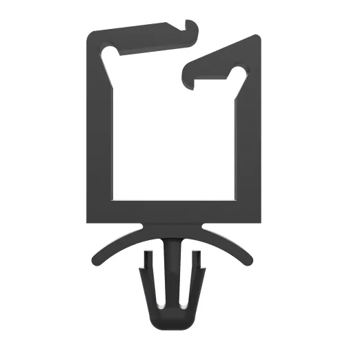 18.0mm High Locking Wire Saddle for 4.75mm Hole & 3.2mm Panel - Black Nylon UL94V2