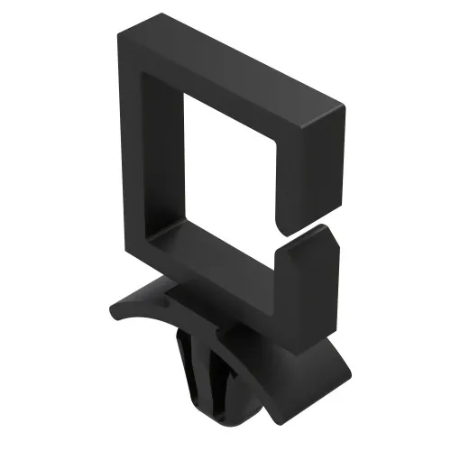 5.6 x 10.2mm Cable Clip Side Entry Wire Saddle - Black Nylon UL94V0