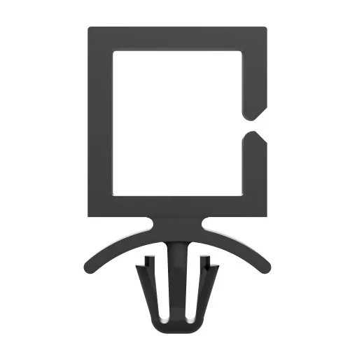 11.4 x 10.2mm Cable Clip Side Entry Wire Saddle - Black Nylon UL94V2